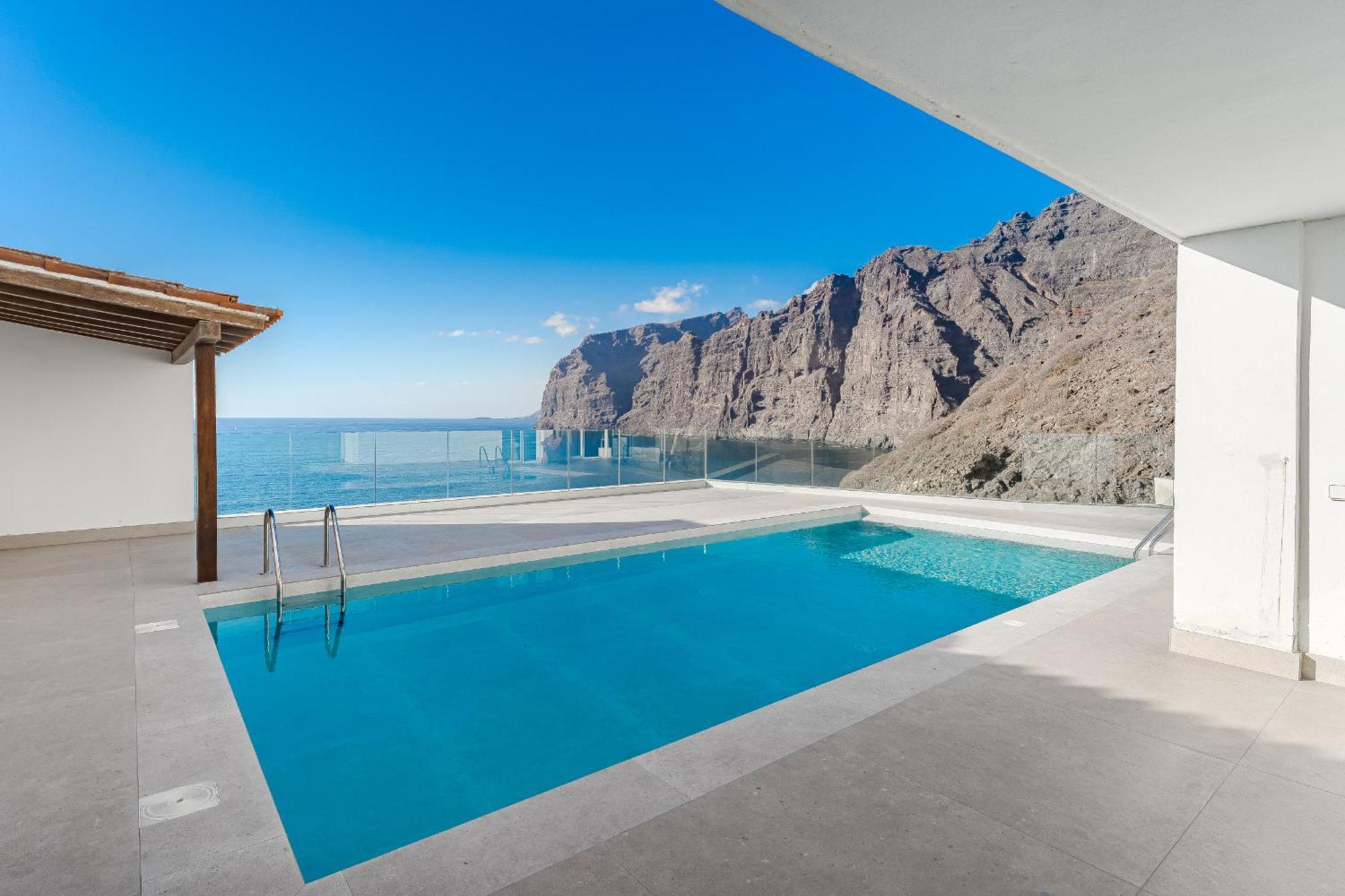 阿坎提拉德洛斯基Blue Haven - Ocean View Penthouse With Jacuzzi And Pool公寓 外观 照片