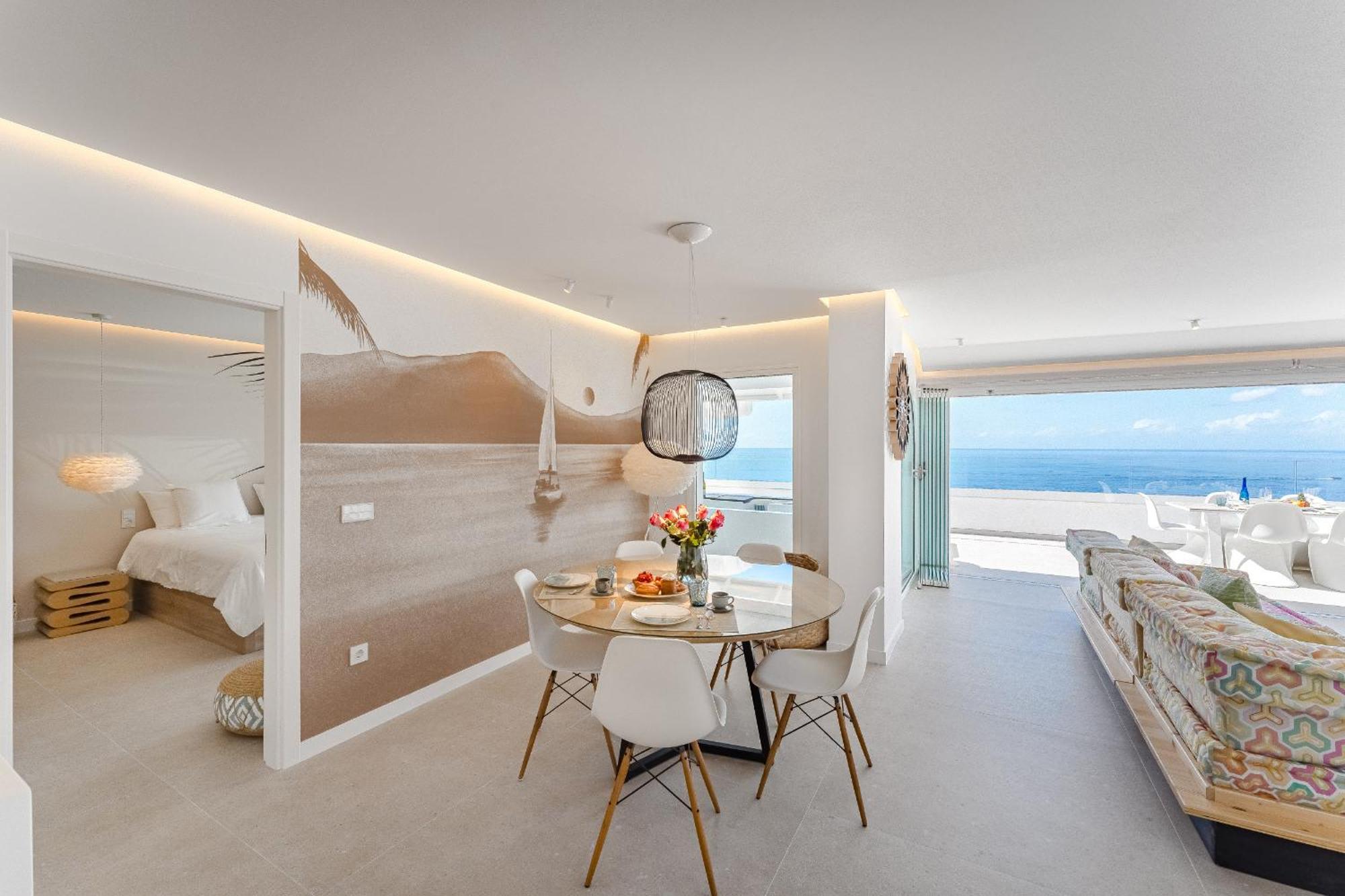 阿坎提拉德洛斯基Blue Haven - Ocean View Penthouse With Jacuzzi And Pool公寓 外观 照片